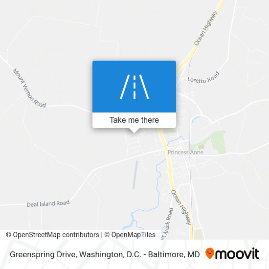 Greenspring Drive map