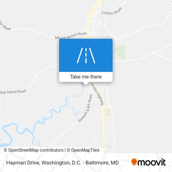 Hayman Drive map