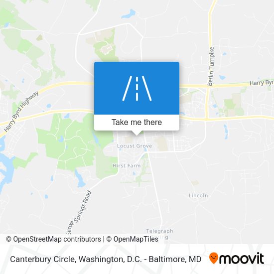 Mapa de Canterbury Circle