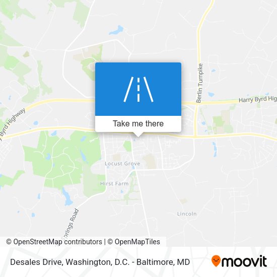 Desales Drive map
