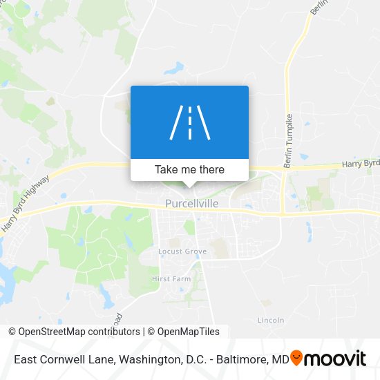 East Cornwell Lane map