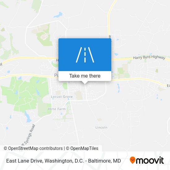 East Lane Drive map