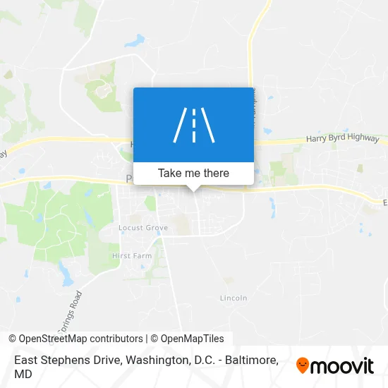 East Stephens Drive map