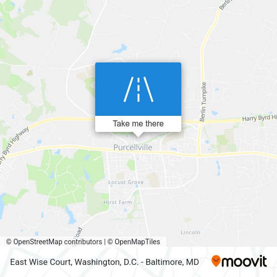 East Wise Court map