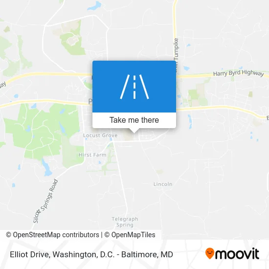 Elliot Drive map