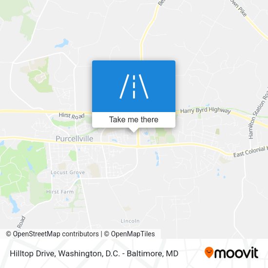 Mapa de Hilltop Drive