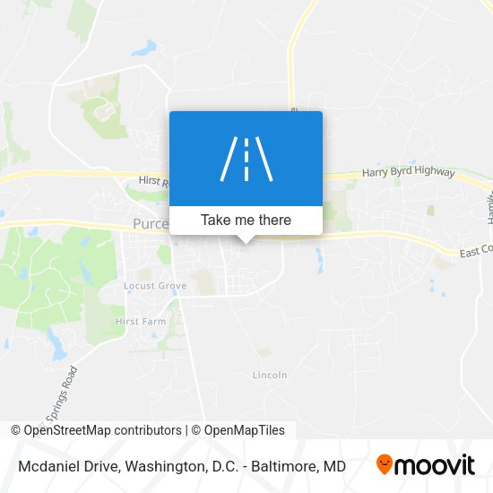 Mcdaniel Drive map