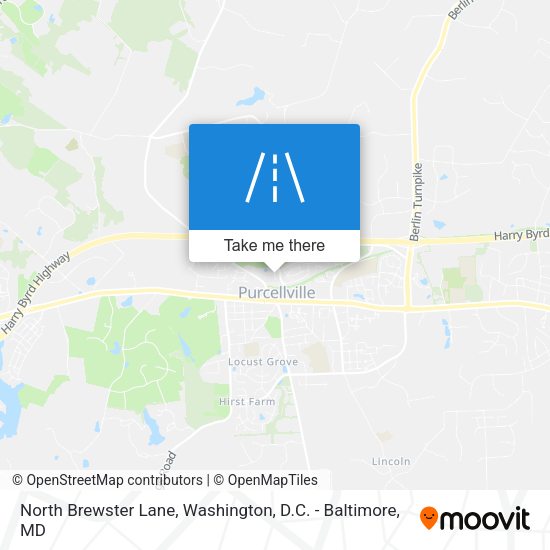 North Brewster Lane map