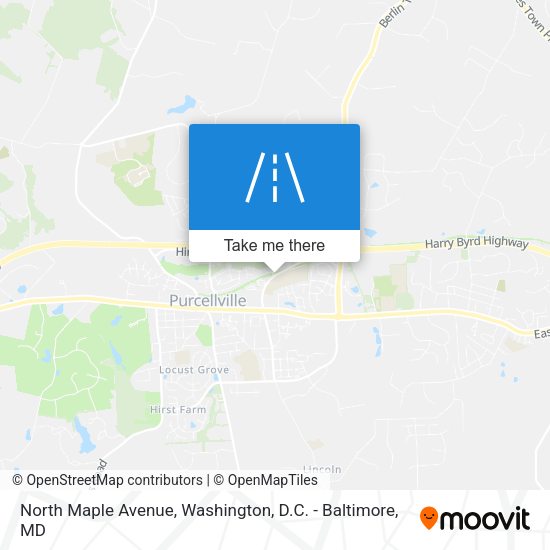 North Maple Avenue map