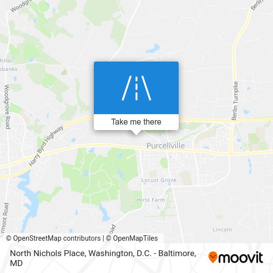 Mapa de North Nichols Place