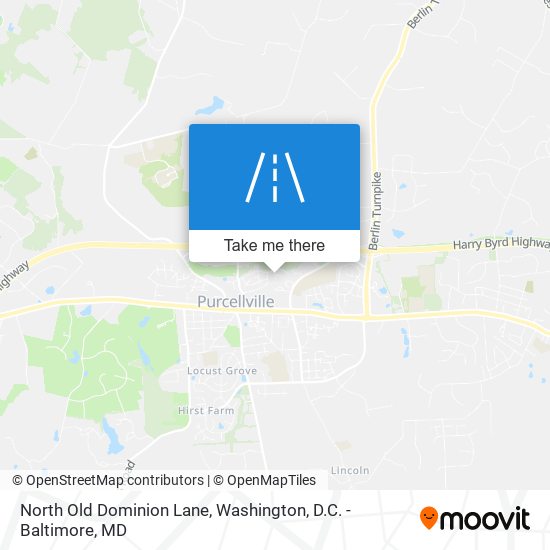 North Old Dominion Lane map