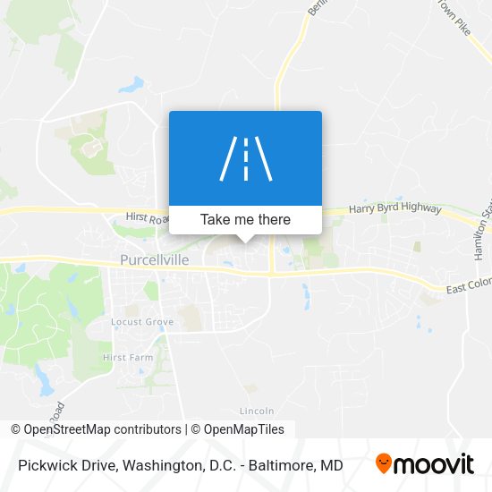 Pickwick Drive map