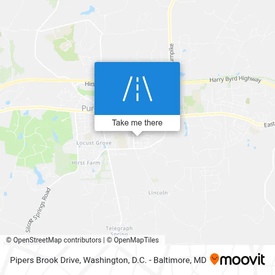 Pipers Brook Drive map