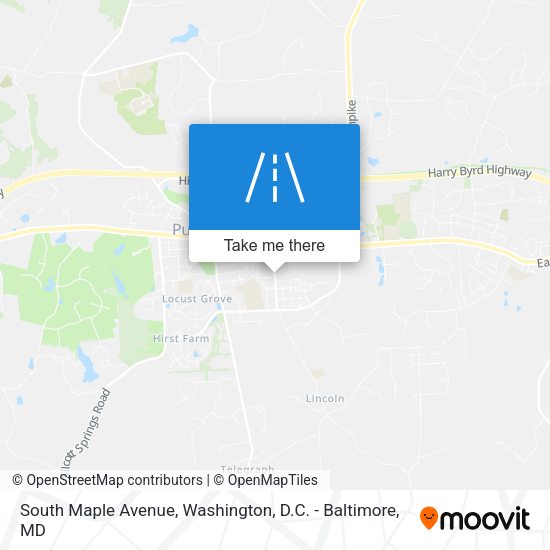 South Maple Avenue map