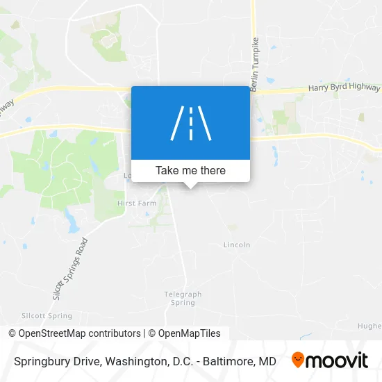 Springbury Drive map