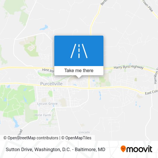 Sutton Drive map