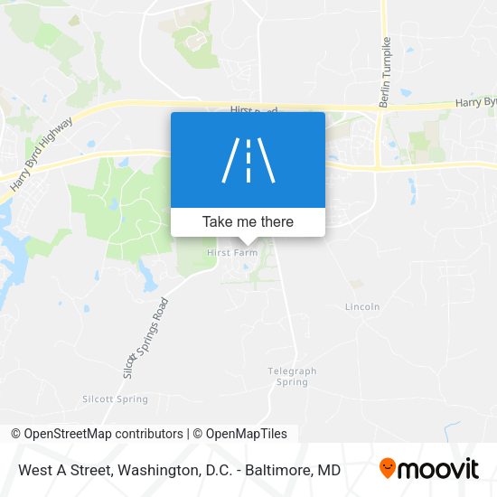 West A Street map