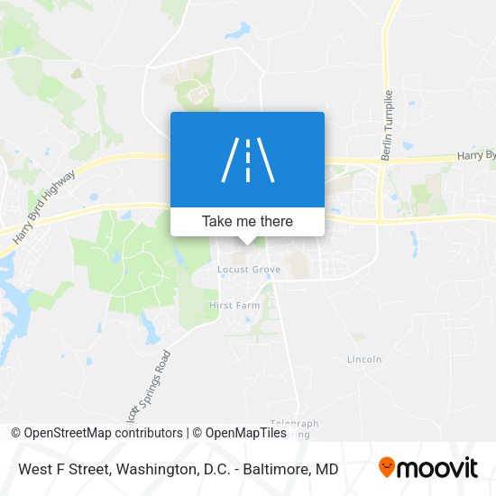 West F Street map