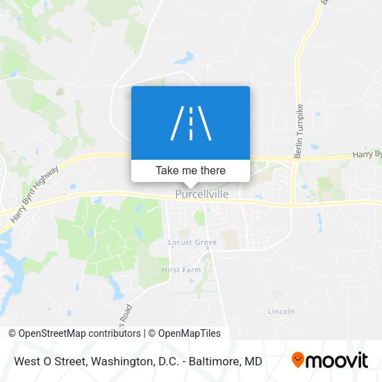 Mapa de West O Street