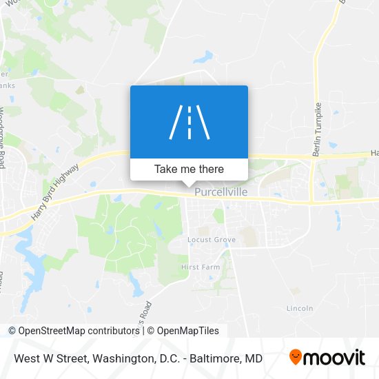 West W Street map