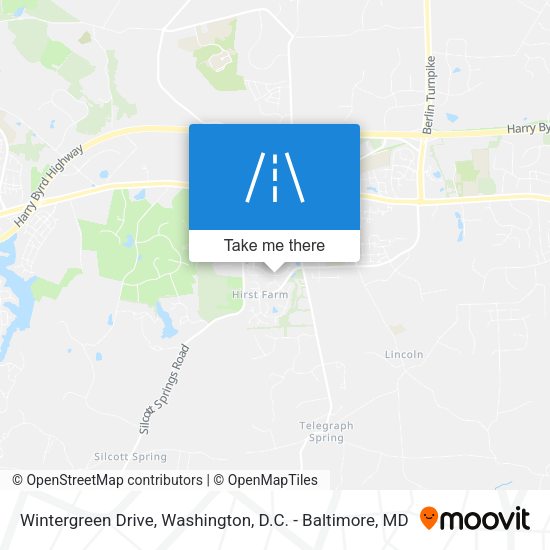 Mapa de Wintergreen Drive