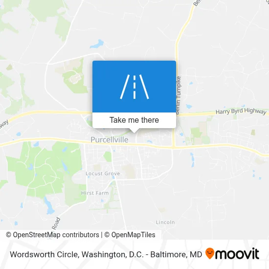 Wordsworth Circle map
