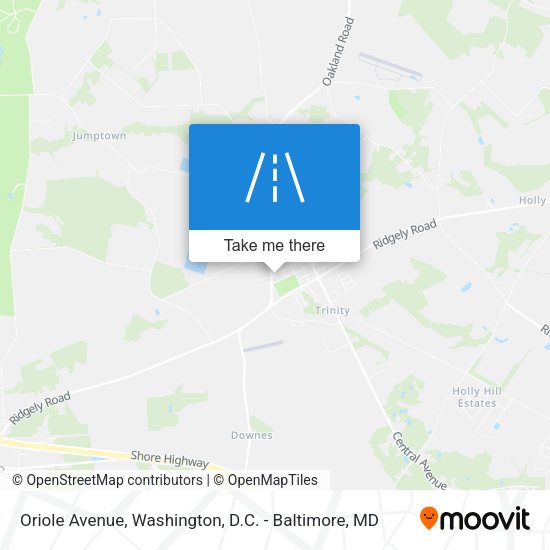 Mapa de Oriole Avenue