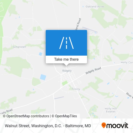 Walnut Street map