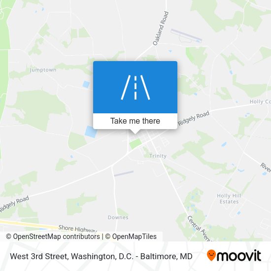 West 3rd Street map