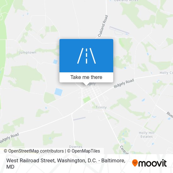 West Railroad Street map