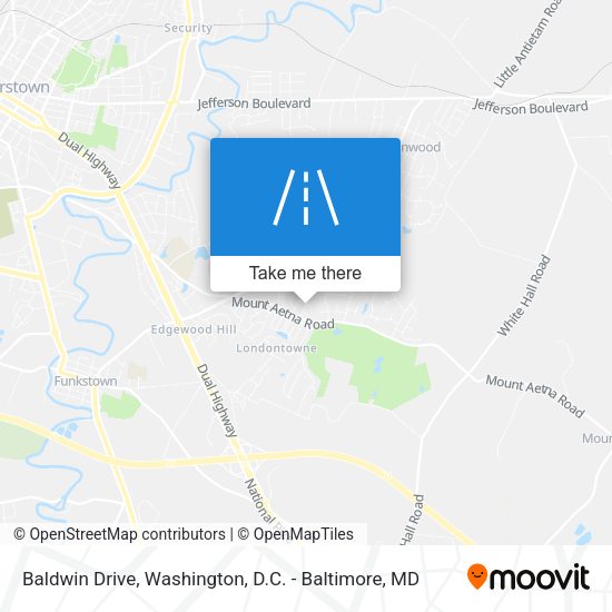 Baldwin Drive map