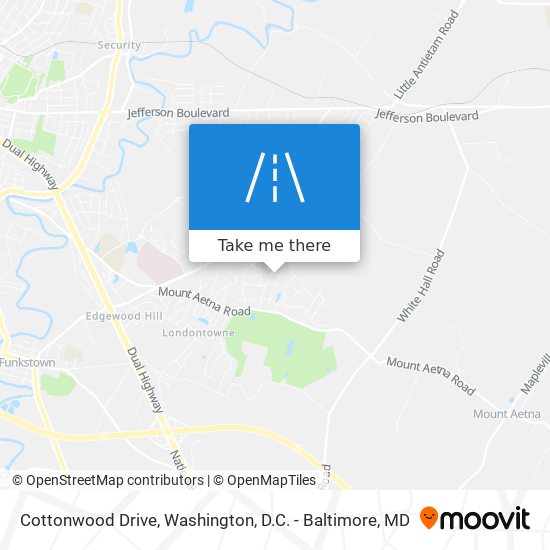 Cottonwood Drive map