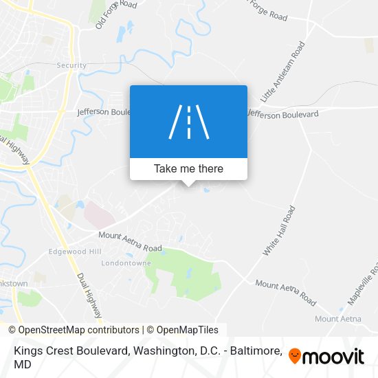 Mapa de Kings Crest Boulevard