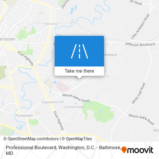 Professional Boulevard map