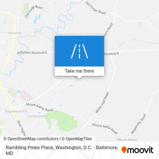 Rambling Pines Place map