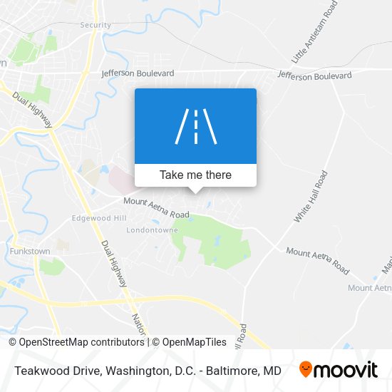 Teakwood Drive map