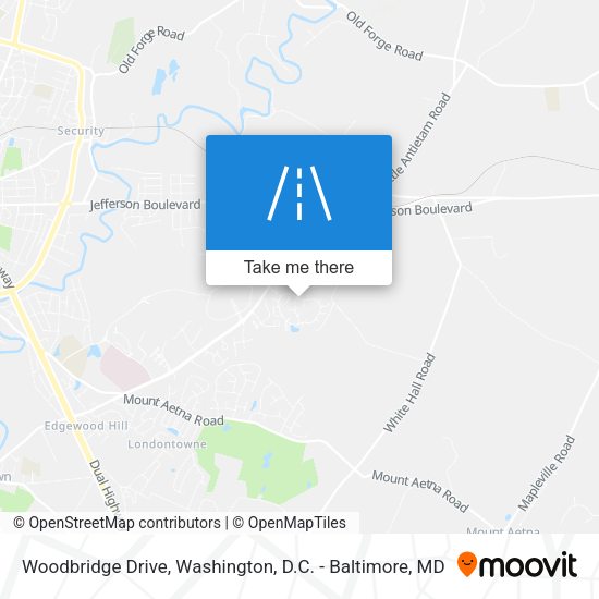 Mapa de Woodbridge Drive