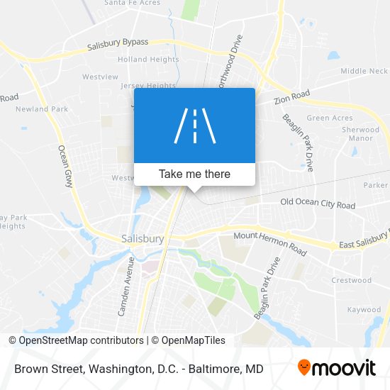 Brown Street map