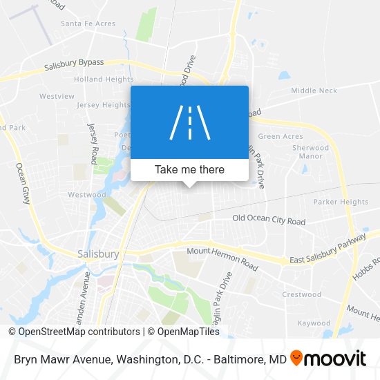 Mapa de Bryn Mawr Avenue