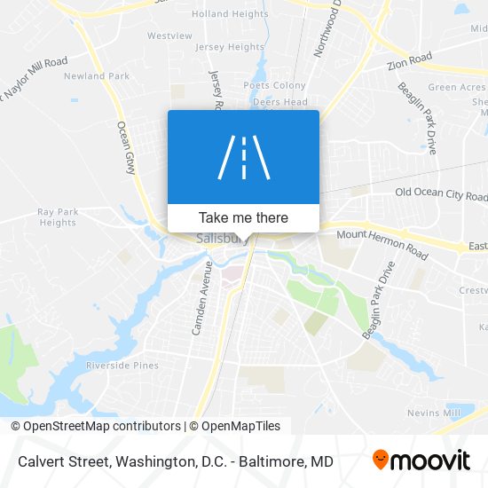 Calvert Street map