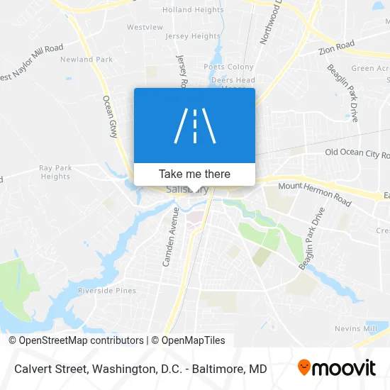 Calvert Street map