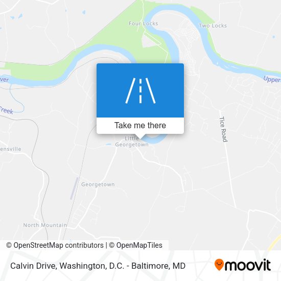 Calvin Drive map