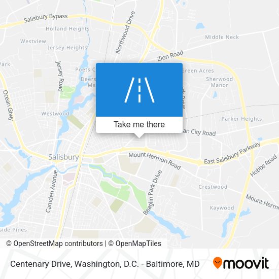 Mapa de Centenary Drive
