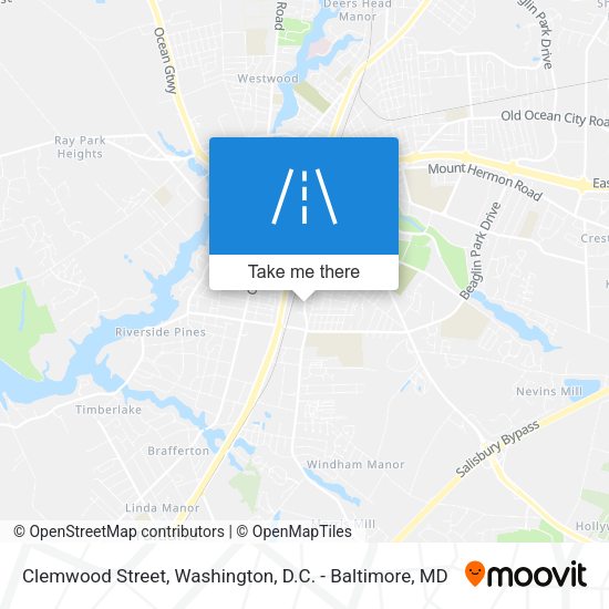 Clemwood Street map