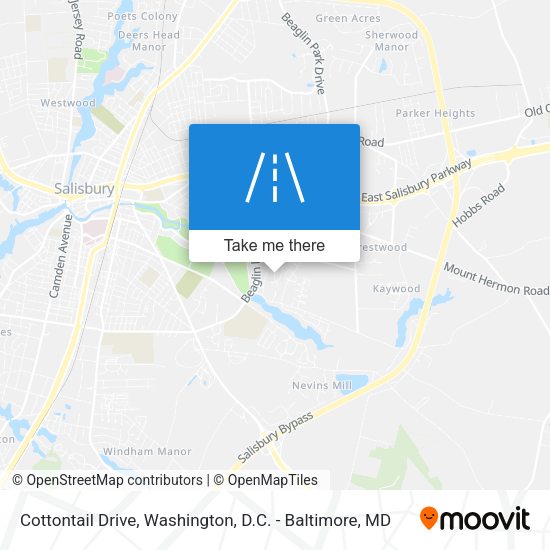 Cottontail Drive map