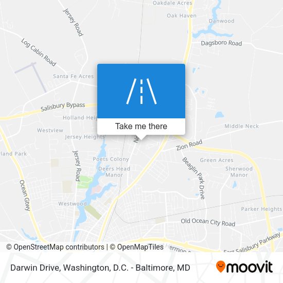 Darwin Drive map