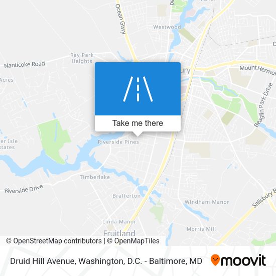 Mapa de Druid Hill Avenue