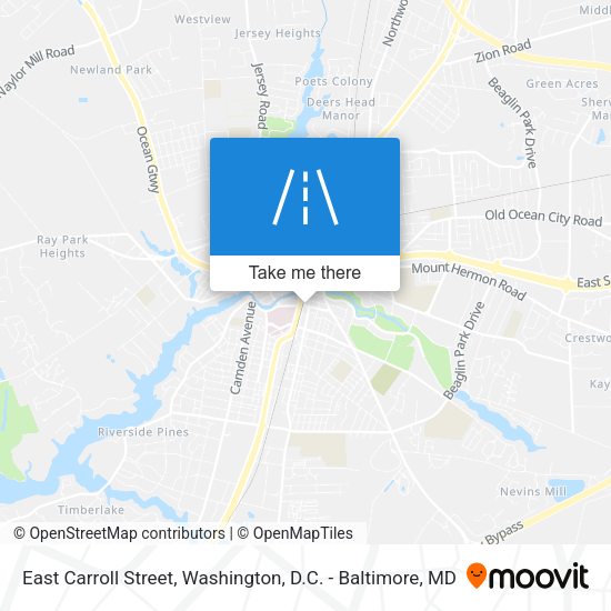 East Carroll Street map