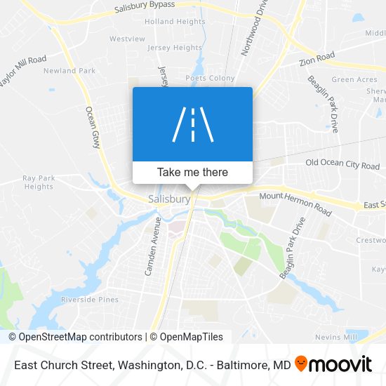 East Church Street map