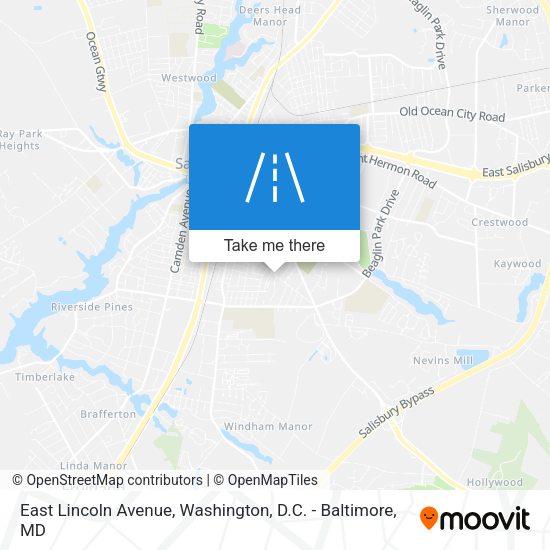 East Lincoln Avenue map